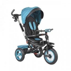 Tricicleta-cu-copertina-detasabila-NOVOKIDS-Jockey-Trike-Cu-far-luminos-si-melodii-Roti-gonflabile-din-cauciuc-Rotire-360-grade-Cadru-metalic-Dimensiuni-120X54X100-cm-Turquoise-2