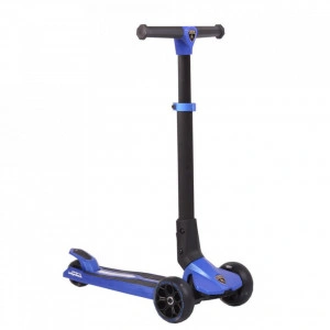 Trotineta copii pliabila din aluminiu NOVOKIDS™ Lamborghini Kick N Roll Edition , Cu roti luminoase din silicon, 3 roti,pliabila, Maner reglabil pe inaltime,Maxim 50 kg, Model premium, Albastru