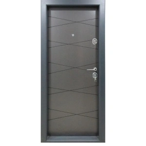 Usa metalica de apartament cu izolatie si vizor Novo Doors First Class NDS310, Deschidere Stanga Dreapta, Dimensiune 200X88 cm, Tabla 12 mm, Kit complet, Gri antracit