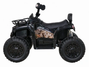 ATV Electric cu acumulator pentru copii NOVOKIDS™ Madness Quad PRO , Cu melodii si lumini, Lungime 100 cm, 3-8 ani , Max 30 kg , Roti EVA, 12V, Negru - Img 4