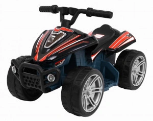 ATV Electric cu acumulator pentru copii NOVOKIDS™ Mini Monster , Lungime 70 cm, 3-6 ani , Max 30 kg , 6V, Negru