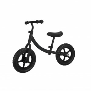Bicicleta pedagogica fara pedale pentru copii NOVOKIDS™ Splend'Or Balance Bike 121, Roti 12" inch, 1-5 ani, Maxim 30 kg, Cadru otel, Roti din spuma cauciucata EVA, Ghidon si sa reglabile pe inaltime, Negru