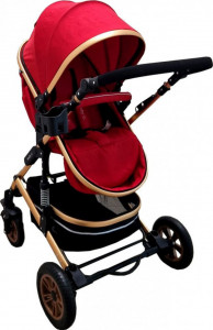 Carucior-nou-nascuti-2-in-1-Baby-Care-PRO-531-Cu-geanta-bebe-Cadru-Aluminiu-Gold-Amortizoare-Roti-din-cauciuc-plin-AVE-Spatar-reglabil-3-trepte-Plasa-insecte-Rosu_3