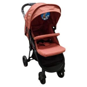 Carucior nou nascuti 2 in 1 BABY CARE™ PRO YK78, Pozitie somn, Spatar reglabil in 7 trepte, Frana picior, Pliabil, Portocaliu Gold