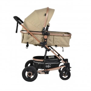 Carucior-nou-nascuti-2-in-1-NOVOKIDS-GIGI-PRO-Cu-geanta-bebe-inclusa-Roti-din-cauciuc-plin-AVE-Cadru-aluminiu-Gold-Maner-reversibil-Spatar-reglabil-in-3-trepte-Amortizoare-Frana-picior-Pliabil-Crem_2