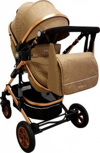Carucior-nou-nascuti-3-in-1-Baby-Care-PRO-531-Cu-geanta-Bebe-inclusa-Cadru-Aluminiu-Gold-Amortizoare-Roti-din-cauciuc-plin-AVE-Landou-Scoica-auto-Spatar-reglabil-3-trepte-Plasa-insecte-Maron-Cappuccino_2