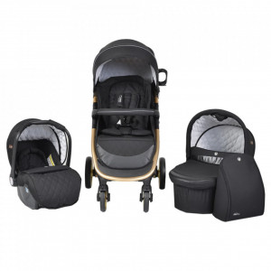 Carucior-nou-nascuti-3-in-1-NOVOKIDS-Noble-Deluxe-Cadru-Aluminiu-Gold-Amortizoare-Roti-din-cauciuc-plin-AVE-Landou-Scoica-auto-Spatar-reglabil-3-trepte-Negru-cu-Imprimeu