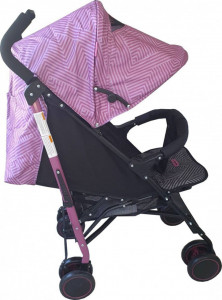 Carucior-sport-tip-umbrela-Baby-Care-PRO-803B-Spatar-reglabil-in-7-trepte-Pozitie-somn-Amortizoare-Frana-picior-Pliabil-Fucsia-cu-Imprimeu_1