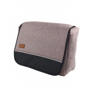 Geanta-bebe-NOVOKIDS-Maraya-PRO-Care-atasabila-la-carucior-Maner-detasabil-Capacitate-mare-dimensiuni-40X35X12-cm-Beige-cu-Maron