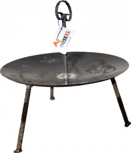 Gratar-disc-din-otel-HouseXL-Barbecue-Disk-Produs-in-Romania-din-taler-de-tractor-Picioare-detasabile-Maner-rece-Grosime-3.5-mm-Diametru-46-centimetri-Negru_2