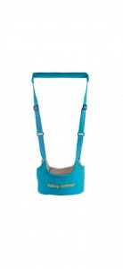 Ham pentru mers NOVOKIDS™ First Walking Assistant, Cu maner comfortabil, Intaritura, Material moale, Max 15 kg, Lavabil, Turquoise