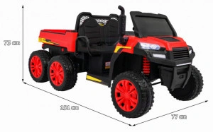 Masinuta-Electrica-cu-acumulator-pentru-copii-NOVOKIDS-Farmer-Beast-Buggy-6-roti-2-locuri-Cu-remorca-si-faruri-luminoase-Roti-din-Cauciuc-EVA-3-12-ani-max-60-kg-24V-Lungime-151-cm-Rosu