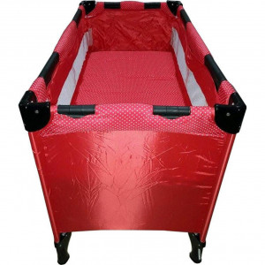 Patut-Pliant-Tarc-copii-Baby-Care-PRO-Pliabil-pe-2-Niveluri-plasa-tantari-geanta-transport-inclusa-Rosu
