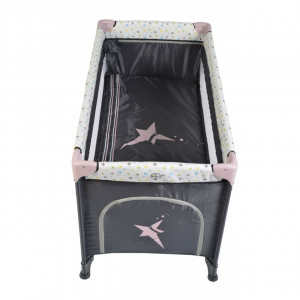 Patut-pliant-transformabil-in-tarc-copii-NOVOKIDS-Little-Star-NEST-60X120-cm-2-Niveluri-Pliabil-Cu-geanta-transport-inclusa-Fermoar-acces-lateral-Roz-cu-Gri_3
