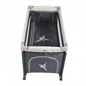 Patut-pliant-transformabil-in-tarc-copii-NOVOKIDS-Little-Star-NEST-60X120-cm-2-Niveluri-Pliabil-Cu-geanta-transport-inclusa-Fermoar-acces-lateral-Roz-cu-Gri_3