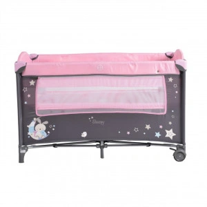 Patut-pliant-transformabil-in-tarc-copii-NOVOKIDS-Sleepy-NEST-60X120-cm-2-Niveluri-Masa-infasat-Jucarie-Carusel-cu-jucarii-din-plus-Fermoar-acces-lateral-Roz-cu-Gri_5