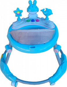 Premergator-reglabil-in-6-trepte-de-inaltime-NOVOKIDS-Happy-Bunny-Cu-melodii-si-lumini-Pliabil-Max-20-kg-Roti-silentioase-Model-Iepuras-Albastru_2
