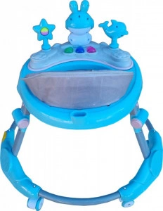 Premergator-reglabil-in-6-trepte-de-inaltime-NOVOKIDS-Happy-Bunny-Cu-melodii-si-lumini-Pliabil-Max-20-kg-Roti-silentioase-Model-Iepuras-Albastru_2