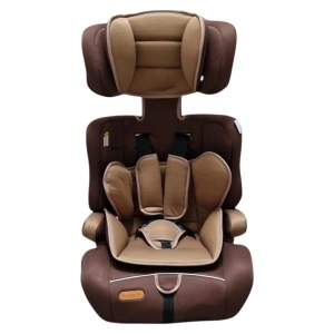Scaun Auto 2 in 1 pentru copii Baby Care™ HC01, Transformabil in inaltator auto, 9-36 kg, Omologare R129 i-Size, Spatar detasabil, Sistem de prindere in centura de siguranta, Husa detasabila, Maron - Img 2