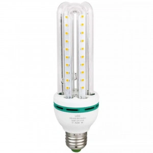 Set 5 becuri LED Efficient Led, E27, 5W, 4 tuburi, lumina alba rece, fasung normal