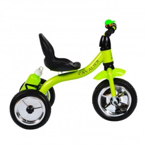 Tricicleta-cu-pedale-NOVOKIDS-Chavalier-Cu-sonerie-si-sticla-de-apa-max-20-kg-Roti-din-spuma-cauciucata-EVA-Cadru-metalic-Dimensiuni-75X54X46-cm-Verde