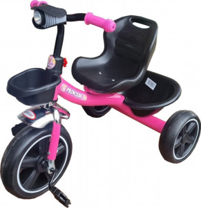 Tricicleta-cu-pedale-NOVOKIDS-Falcon-Trike-Cu-melodii-si-lumini-Max-30-kg-Roti-din-spuma-cauciucata-EVA-Cadru-metalic-Model-motocicleta-Roz