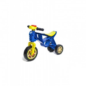 Tricicleta tip motocicleta fara pedale pentru copii MOTO ORION™, Model sport, Stabilitate marita, Albastru