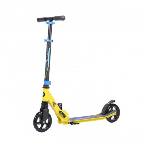 Trotineta-pliabila-NOVOKIDS-Rocket-Challenger-Maxim-100-kg-Inaltime-reglabila-78-86-cm-Suspensie-fata-Diametru-roata-145-mm-Galben-cu-Albastru_1