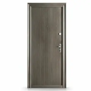 Usa metalica de exterior Novo Doors ND7003  de culoare Gri antracit granit cu deschidere pe Stanga