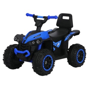 ATV cu Functie de Trotineta Fara Pedale Pentru Copii NOVOKIDS™ Little Monster, Cu Melodii si lumini, Maxim 25 Kg, Masinuta Copii, Sezut comfortabil, Albastru