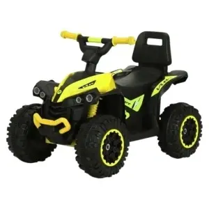 ATV Electric cu acumulator pentru copii NOVOKIDS™ Mini Monster , Lungime 68 cm, 3-6 ani , Max 30 kg , 6V, Galben cu Negru