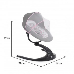 Balansoar-Pentru-Bebelusi-cu-conectare-la-priza-si-telecomanda-NOVOKIDS-Meyra-Swing-Cu-plasa-insecte-Multifunctional-Pliabil-5-viteze-de-leganare-Timer-12-Melodii-Leagan-electric-Rotatie-360-grade-Gri-cu-Roz_1