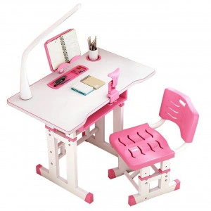 Birou-copii-din-MDF-cu-lampa-inclusa-Novokids-Premium-desk-Dimensiuni-80X50X70-Cadru-metalic-Roz-cu-Alb