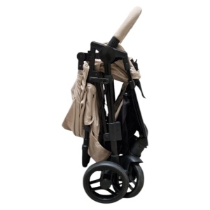Carucior nou nascuti 2 in 1 BABY CARE™ PRO YK78, Pozitie somn, Spatar reglabil in 7 trepte, Frana picior, Pliabil, Maron Gold - Img 4