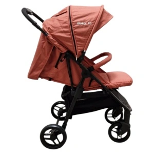 Carucior nou nascuti 2 in 1 BABY CARE™ PRO YK78 de culoare portocaliu gold