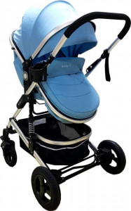 Carucior-nou-nascuti-3-in-1-Baby-Care-PRO-531-Cadru-Aluminiu-Amortizoare-Roti-din-cauciuc-plin-AVE-Landou-Scoica-auto-Spatar-reglabil-3-trepte-Plasa-insecte-Albastru_2