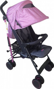 Carucior-sport-tip-umbrela-Baby-Care-PRO-803B-Spatar-reglabil-in-7-trepte-Pozitie-somn-Amortizoare-Frana-picior-Pliabil-Fucsia-cu-Imprimeu_3