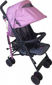 Carucior-sport-tip-umbrela-Baby-Care-PRO-803B-Spatar-reglabil-in-7-trepte-Pozitie-somn-Amortizoare-Frana-picior-Pliabil-Fucsia-cu-Imprimeu_3