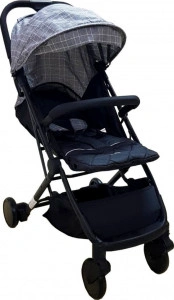 Carucior-sport-ultracompact-pentru-copii-Baby-Care-PRO-S108-Transformabil-in-troller-Spatar-reglabil-in-3-trepte-Roti-cu-rulment-Frana-picior-Pliabil-Gri-Jeans_2
