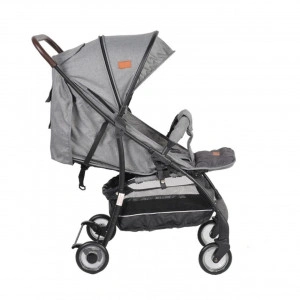Carucior-sport-ultracompact-pentru-copii-NOVOKIDS-London-PRO-Transformabil-in-troller-Spatar-reglabil-in-3-trepte-Pozitie-somn-Roti-transparente-Gri_1