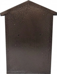 Cutie-postala-metalica-cu-2-chei-HouseXL-MailBox-Dimensiune-39X28X7.5-cm-Vopsita-in-camp-electrostatic-Tabla-groasa-Model-casuta-dreptunghiulara-Maron-lovitura-de-ciocan_3