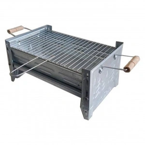 Gratar de picnic portabil Mr. Selo®, Pliabil, pentru camping si pescuit, Dimensiuni 40x25 cm, Geanta depozitare Inclusa