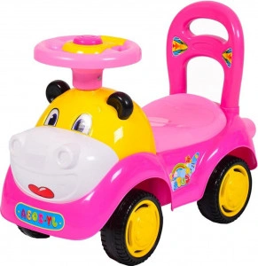 Masinuta-cu-functie-de-trotineta-fara-pedale-NOVOKIDS-Super-Hipo-Car-Cu-melodii-si-sunete-maxim-25-kg-Pentru-interior-si-exterior-Model-Hipopotam-Roz_2