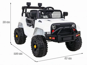 Masinuta-Electrica-cu-acumulator-pentru-copii-NOVOKIDS-Dark-Knight-Jeep-PRO-Max-30-kg-3-8-ani-Cu-melodii-si-lumini-12V-2-Viteze-Alb_1