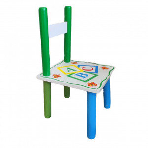 Masuta-copii-din-MDF-cu-doua-scaune-Novokids-My-first-table-dimensiuni-59X39X40-suprafata-lucioasa-cu-litere-Alb-cu-Verde