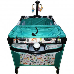Patut-Pliant-Tarc-copii-Baby-Care-NEST-Pliabil-pe-2-Niveluri-cu-muzica-si-Masa-infasat-Jucarie-Carusel-cu-jucarii-din-plus-geanta-transport-inclusa-Verde-cu-animalute_1