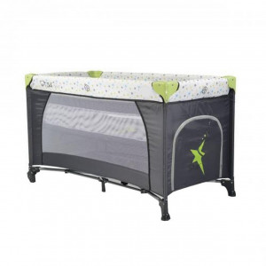 Patut-pliant-transformabil-in-tarc-copii-NOVOKIDS-Little-Star-NEST-60X120-cm-2-Niveluri-Pliabil-Cu-geanta-transport-inclusa-Fermoar-acces-lateral-Verde-cu-Gri_3