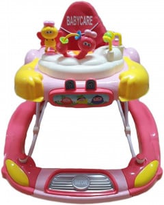 Premergator-cu-sistem-de-balansare-Baby-Care-Bunny-cu-sistem-de-balansare-8-Roti-Pliabil-Cu-Melodii-Roz_1