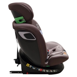 Scaun Auto cu Isofix Baby Care™ BS10P, Cu rotire 360 grade, Omologare R-129 i-Size, 0-36 kg, Tetiera reglabila, Transformabil in scoica auto, Sistem de prindere in centura de siguranta, Husa detasabila, Maron - Img 5