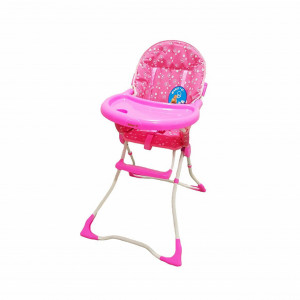 Scaun-de-masa-pentru-copii-si-bebe-Baby-Care-CH-Pliabil-Centura-de-siguranta-Sezut-comfortabil-Masuta-detasabila-Model-Floricele-Roz_3